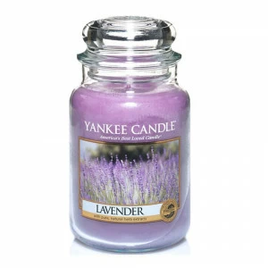 Свеча большая в стеклянной банке Лаванда Lavender 623 гр / 110-150 часов YANKEE CANDLE  267832 Фиолетовый