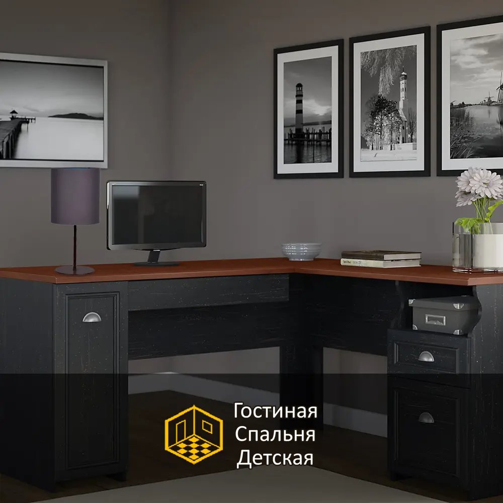 Настольная лампа Ареал цвет коричневый 89340352 STLM-2056426 Santreyd  - Вид №2