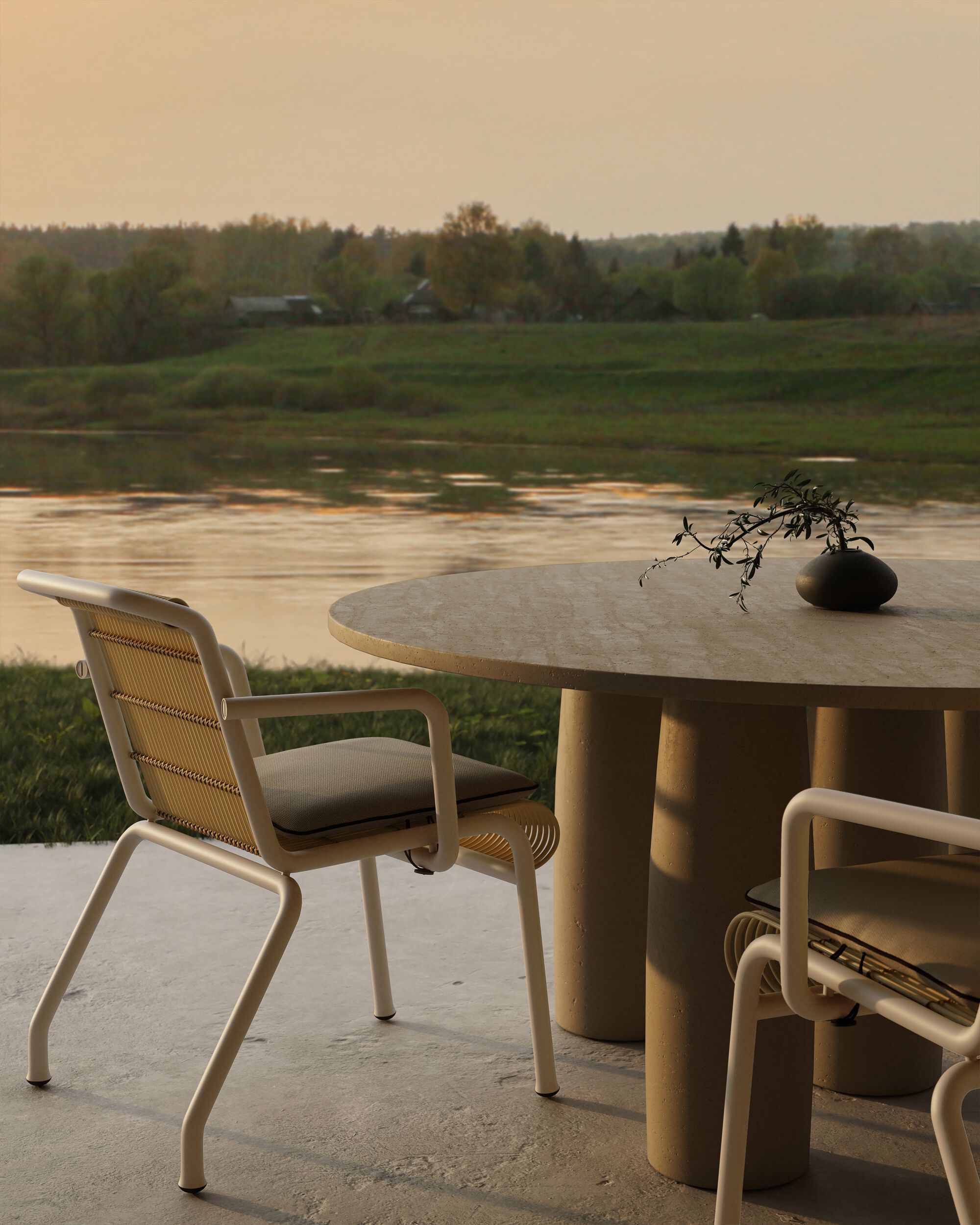 Садовый стул из ротанга и алюминия Kettal Eolias ARCH-00038245 - Вид №7