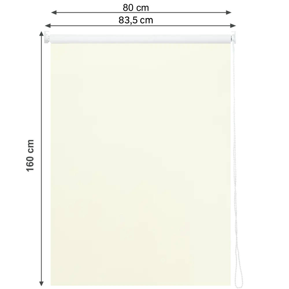 Штора рулонная блэкаут Inspire Santos 80x160 см экрю Cream 5 STLM-2005118 - Вид №1