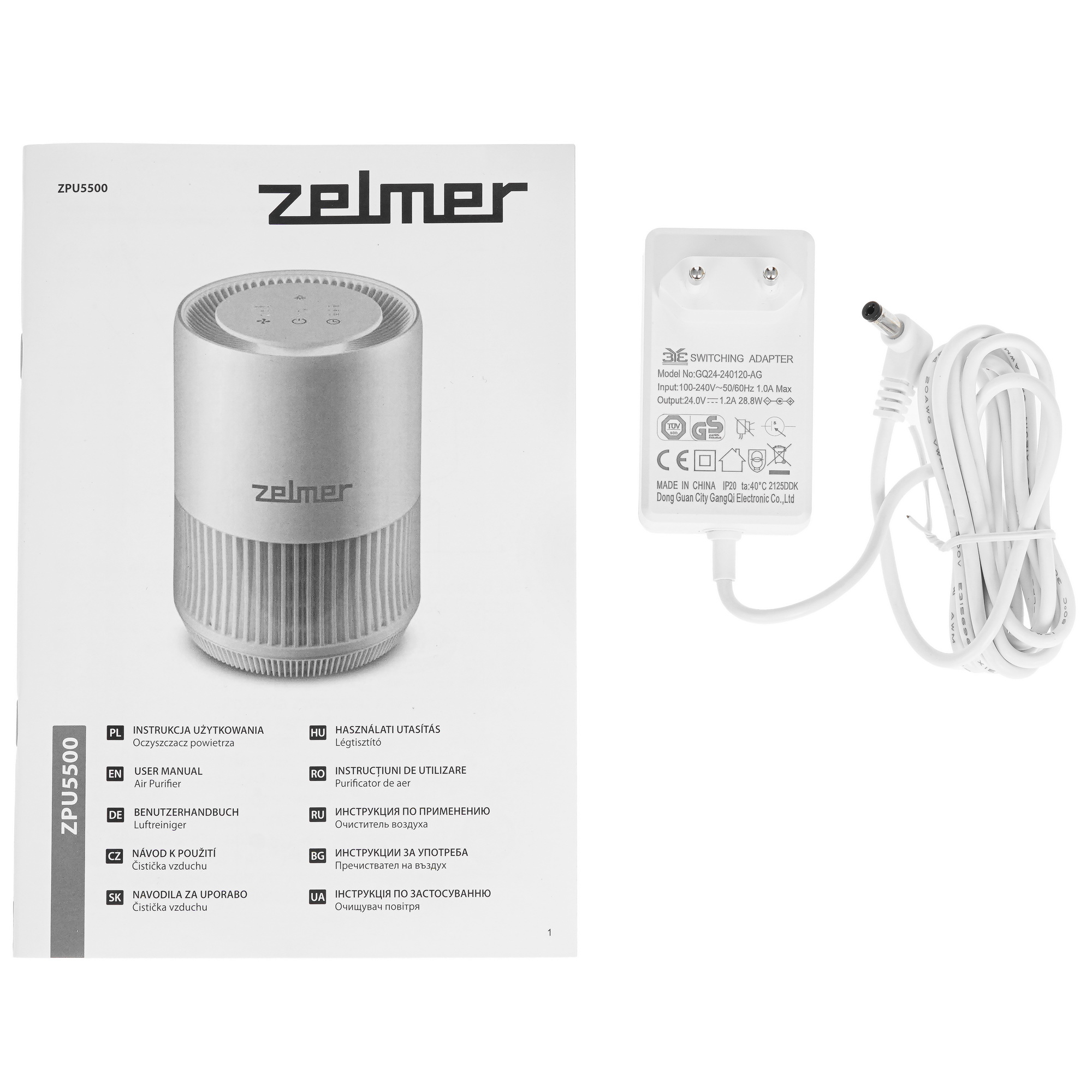 9075074 Очиститель воздуха Zelmer ZPU5500 белый STDN-0149333 - Вид №5