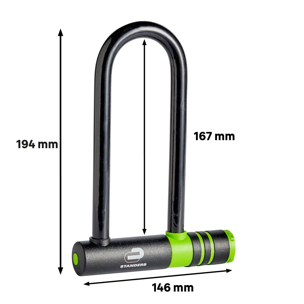 Велосипедный замок с ключом Standers 145x210 мм STLM-2044284 - Вид №6