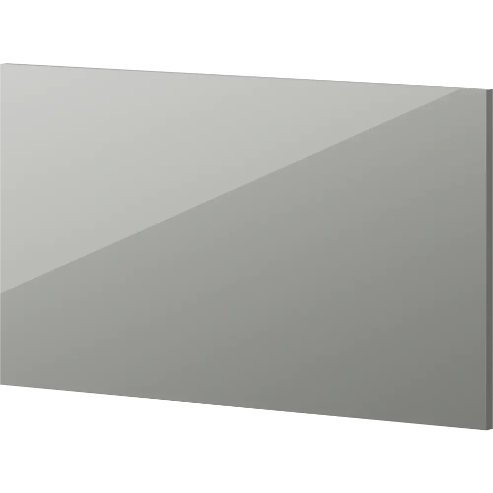 Фасад кухонный DELINIA ID Аша грей 39.7×25.3 см глянцевый 85036543 STLM-0057836