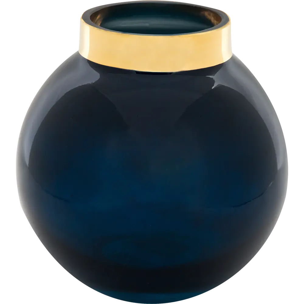 Ваза «Токио» 2, стекло, цвет синий/золотой Santreyd STLM-2166404