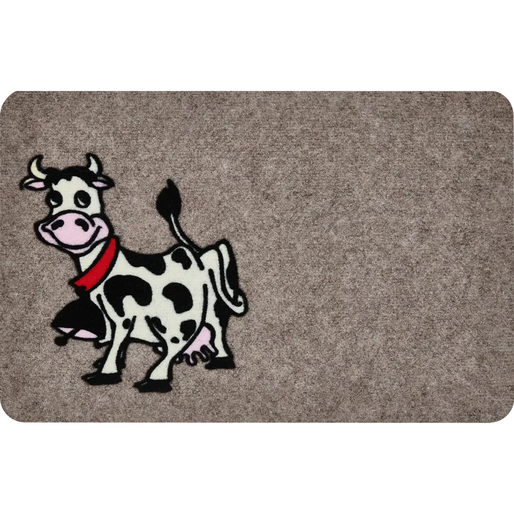Коврик придверный полипропилен Star Flock Cow 40x60 см цвет разноцветный 86546995 STLM-2045814 Santreyd 
