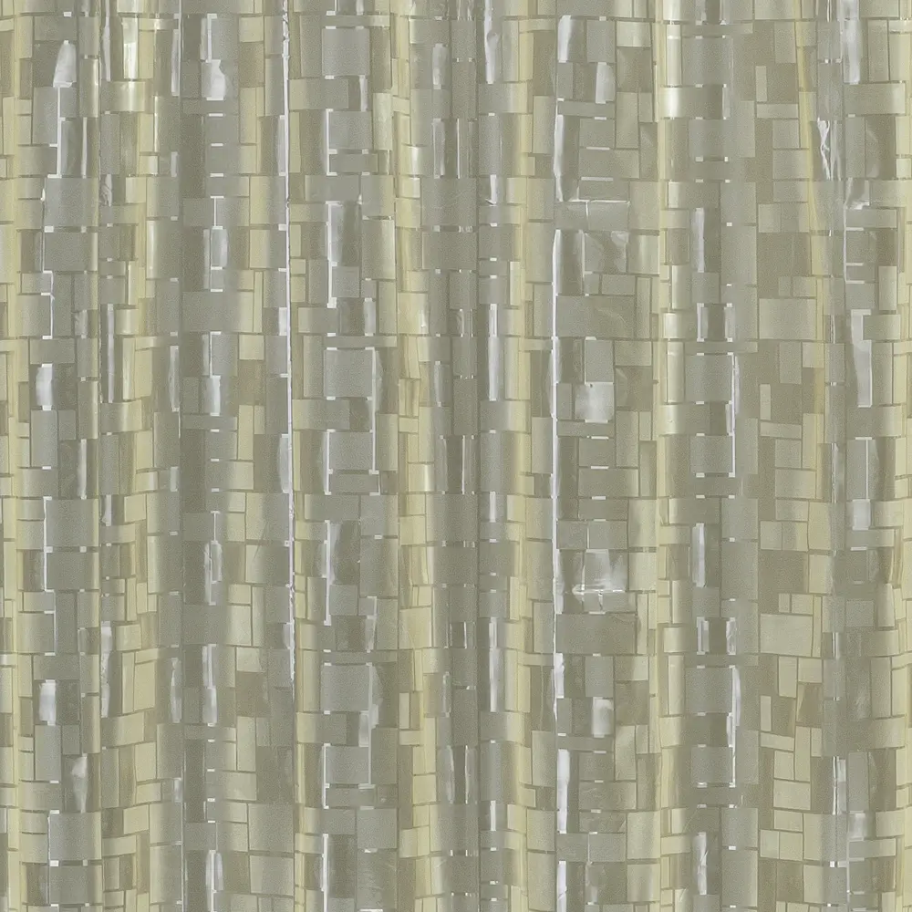 Штора для ванной с кольцами Niklen 3D 180x180 см PEVA цвет бежевый STLM-2199903 - Вид №2