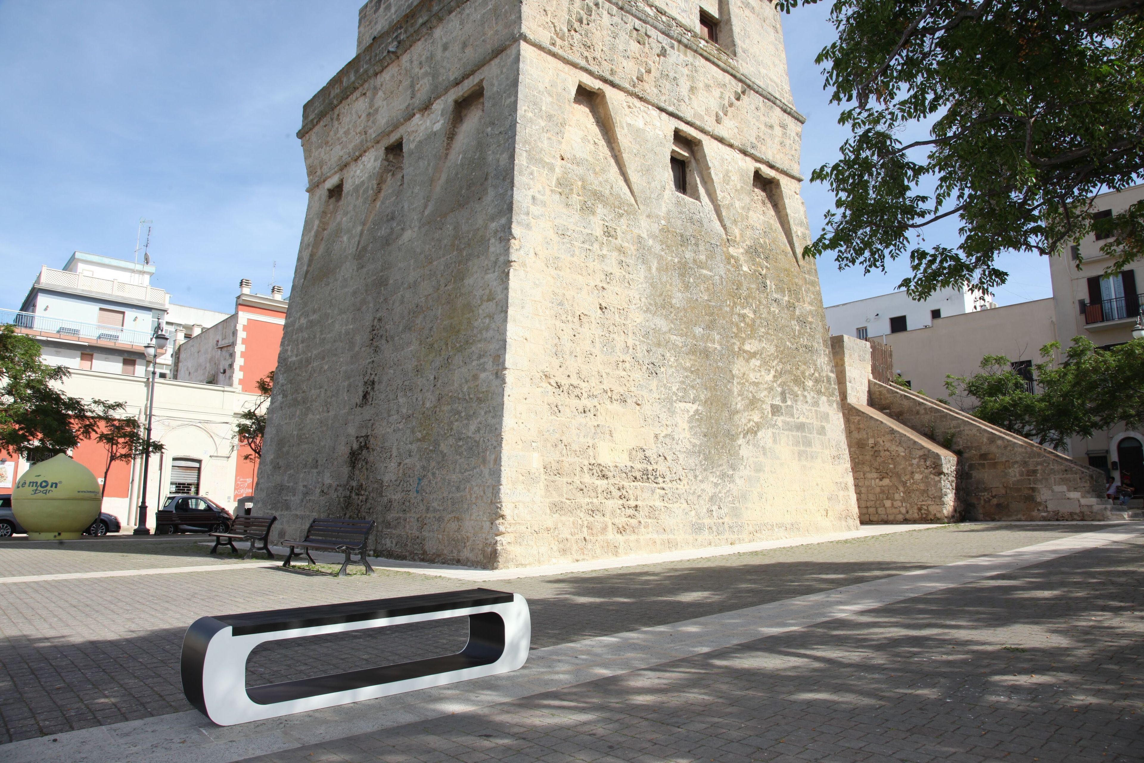 Стальная и деревянная скамья без спинки CITYSì ARMONY ARCH-00045270 - Вид №25