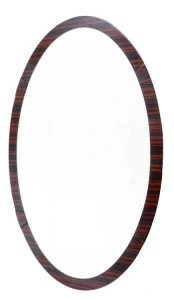 Овальное зеркало настенное коричневое Lymn PUSHA ДИЗАЙНЕРСКИЕ 062655 Коричневый