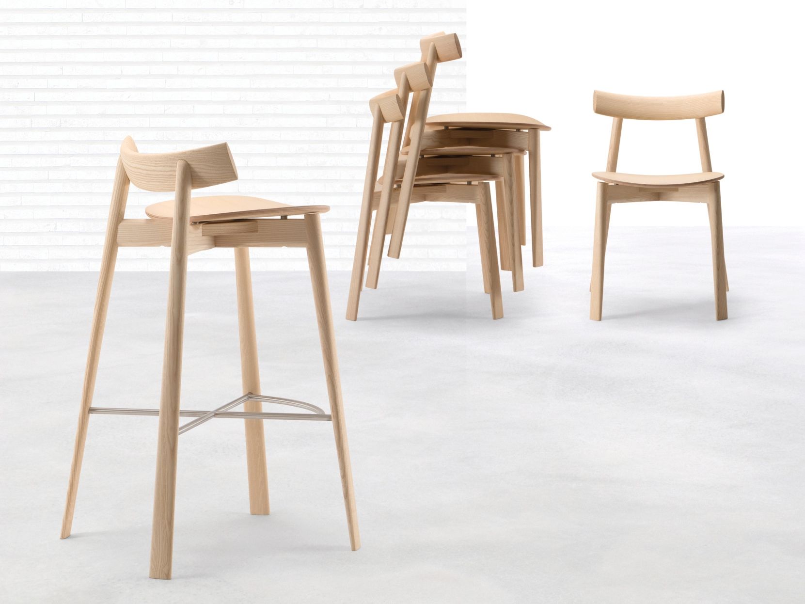 Деревянный штабелируемый стул Cizeta Remo ARCH-00093096 - Вид №3