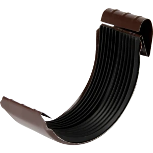 Соединитель для желоба D125 мм цвет коричневый