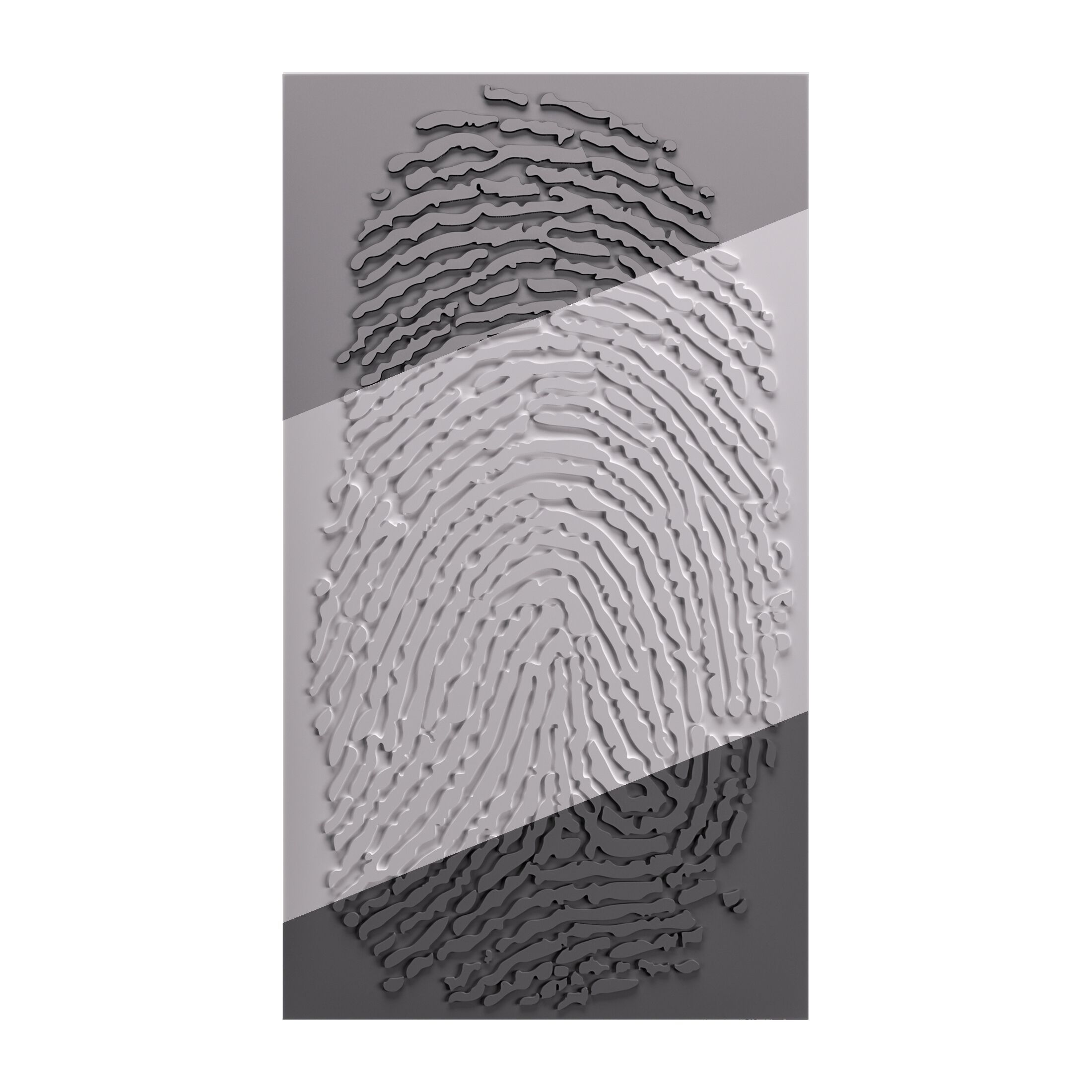 Трехмерная декоративная гипсовая панель WallDeco FINGERPRINT ARCH-00113374 - Вид №2