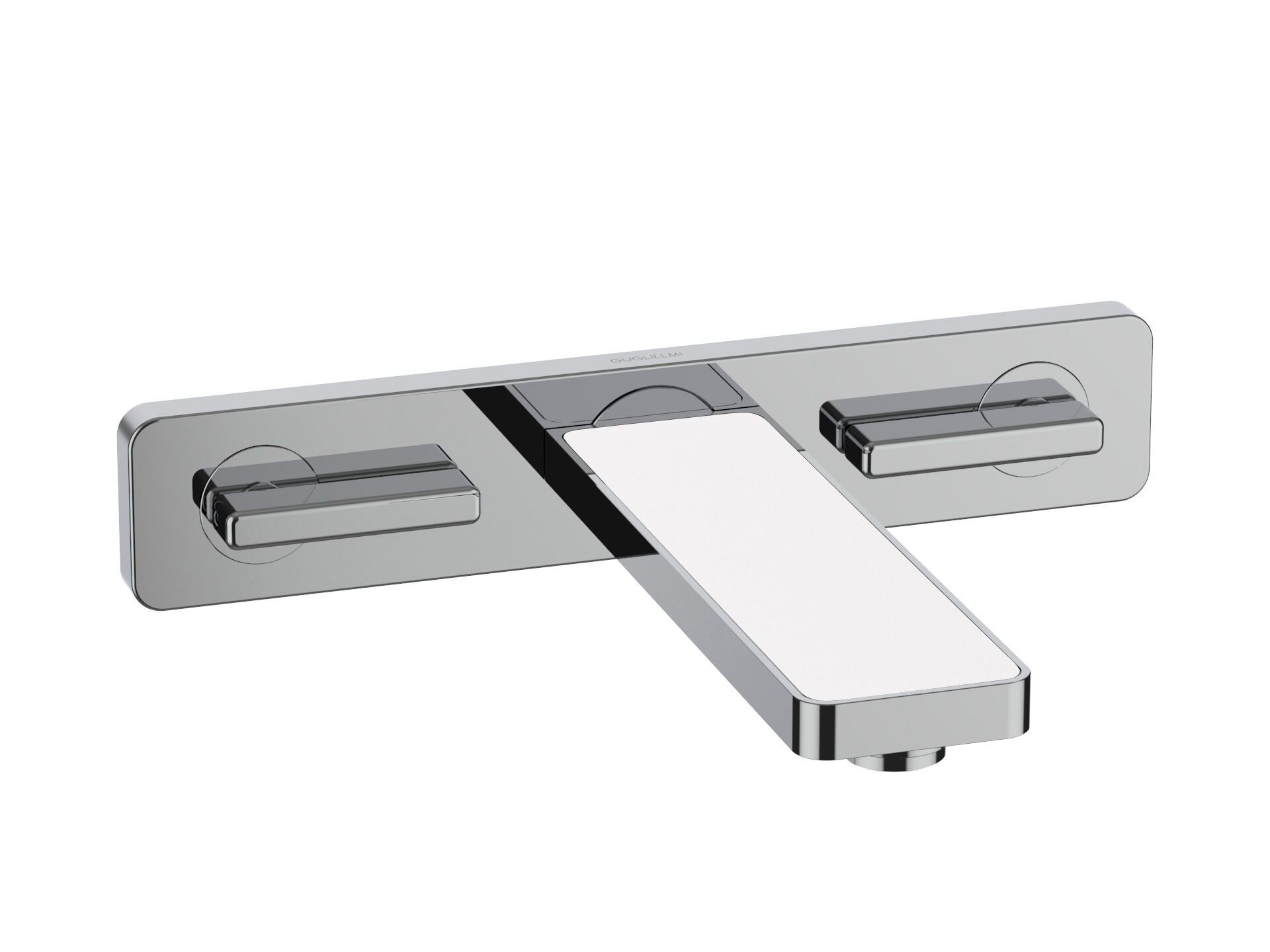 Настенный смеситель для раковины с 3 отверстиями без слива GUGLIELMI RUBINETTERIE GZero ARCH-00050608