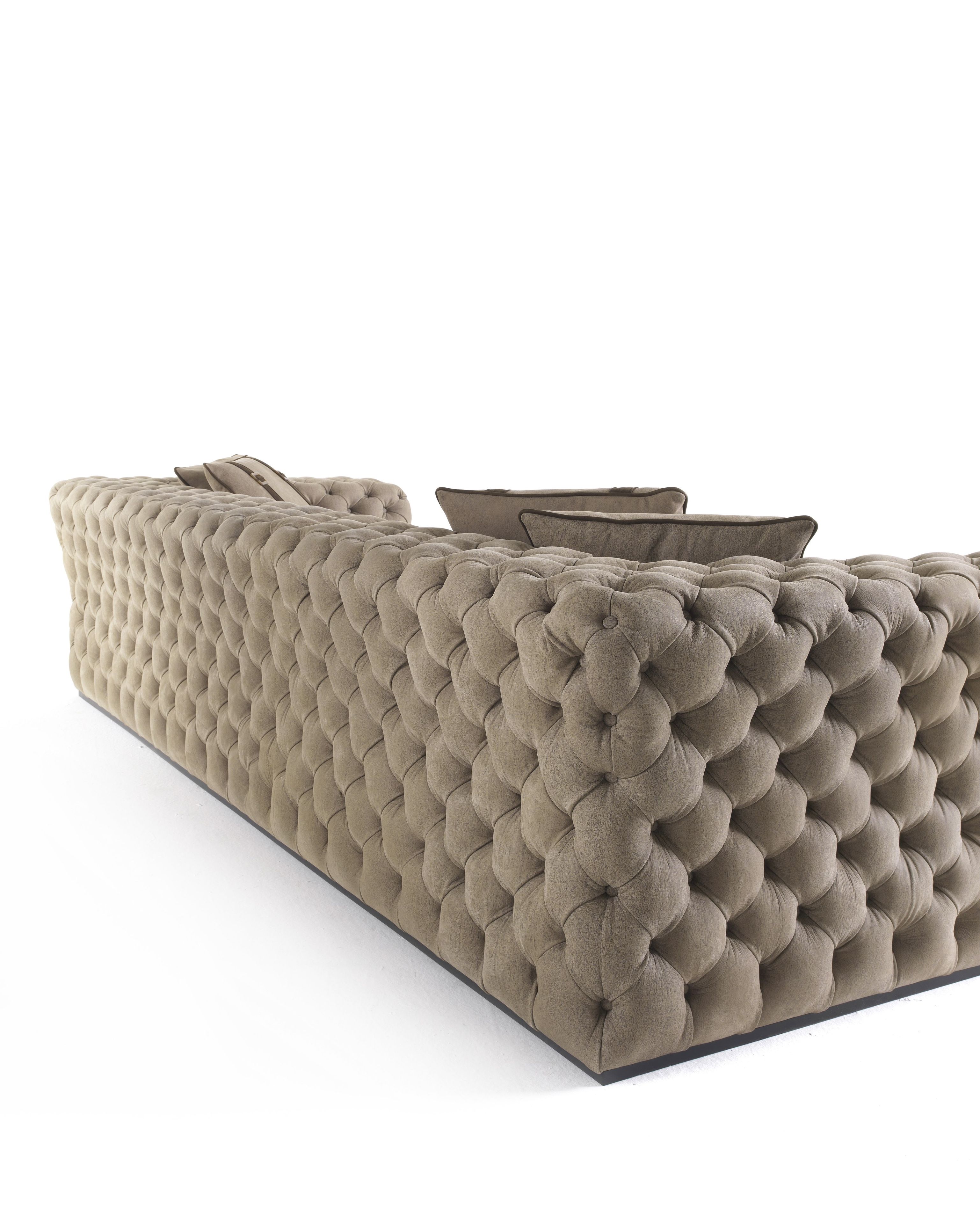 3-местный кожаный капитонный диван Gianfranco Ferré Home King'S Cross ARCH-00004377 - Вид №4