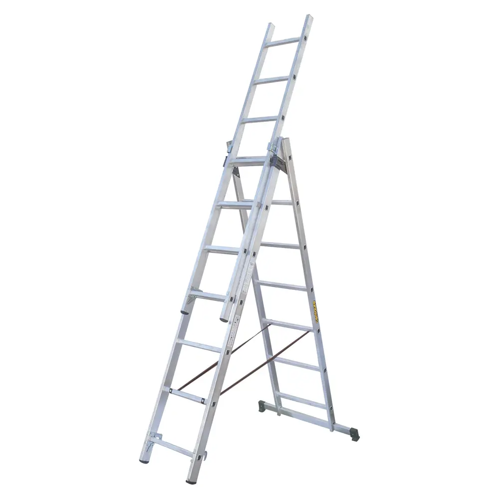 Лестница раскладная трёхсекционная Centaure 9 ступеней STLM-2083061