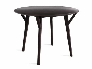 Обеденный стол круглый дуб венге, кофейный 102 см Circle THE IDEA  210009 Венге;черный