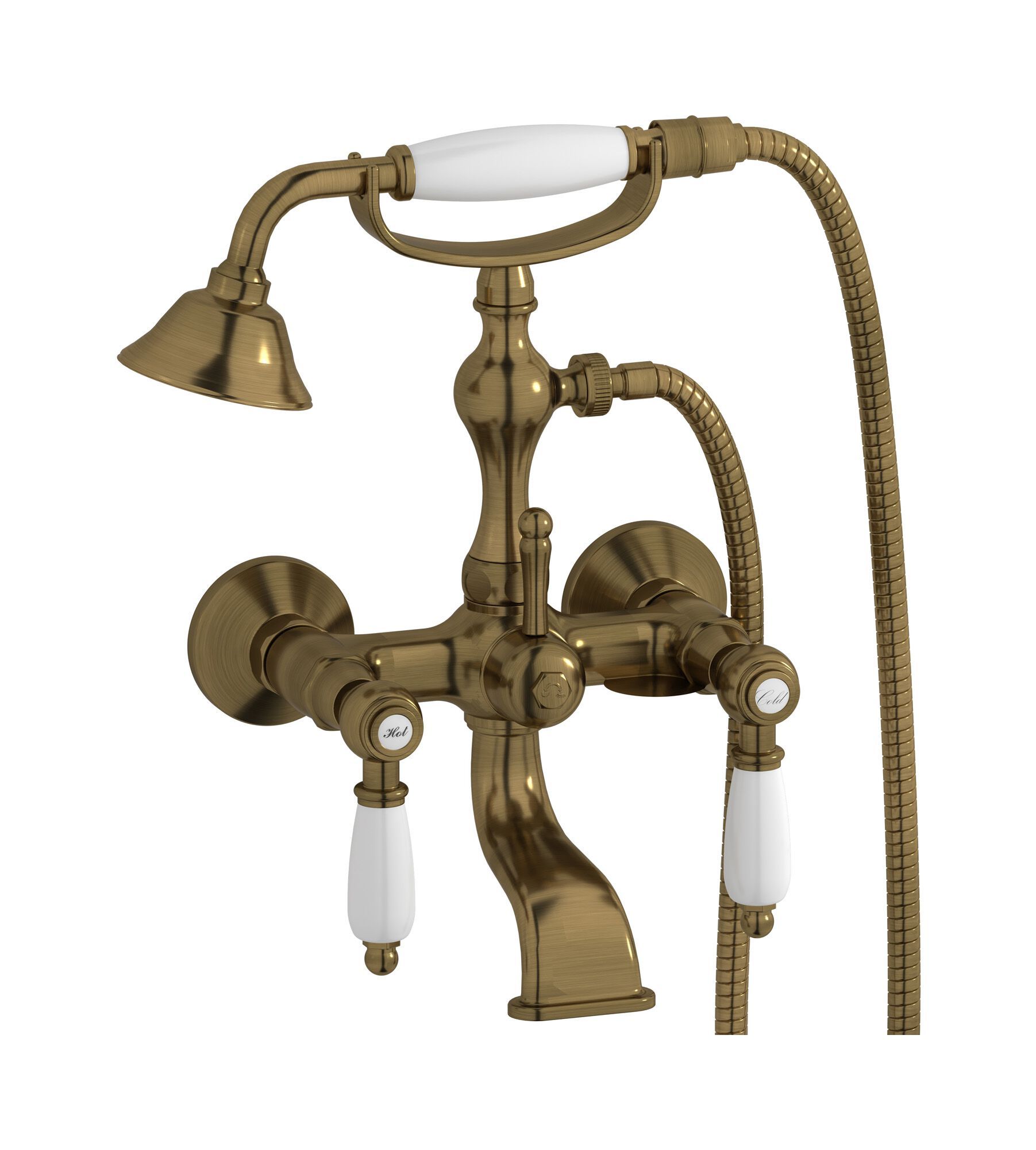 Наружный настенный смеситель для ванны с ручным душем IB Hermes + Hermes Elle ARCH-00034550 - Вид №1