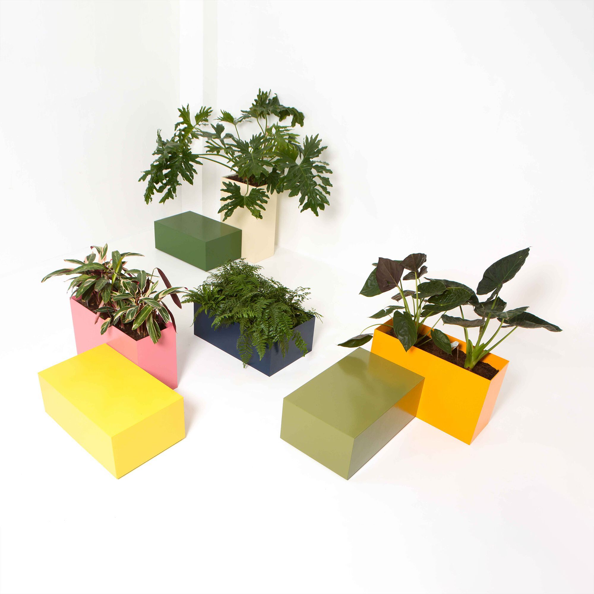 Прямоугольная алюминиевая плантатор с порошковым покрытием SIXINCH PLANTER ARCH-00109030 - Вид №2