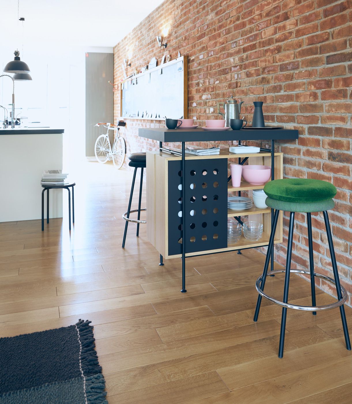 Высокий стул с мягким сиденьем Richard Lampert том ARCH-00085460 - Вид №6