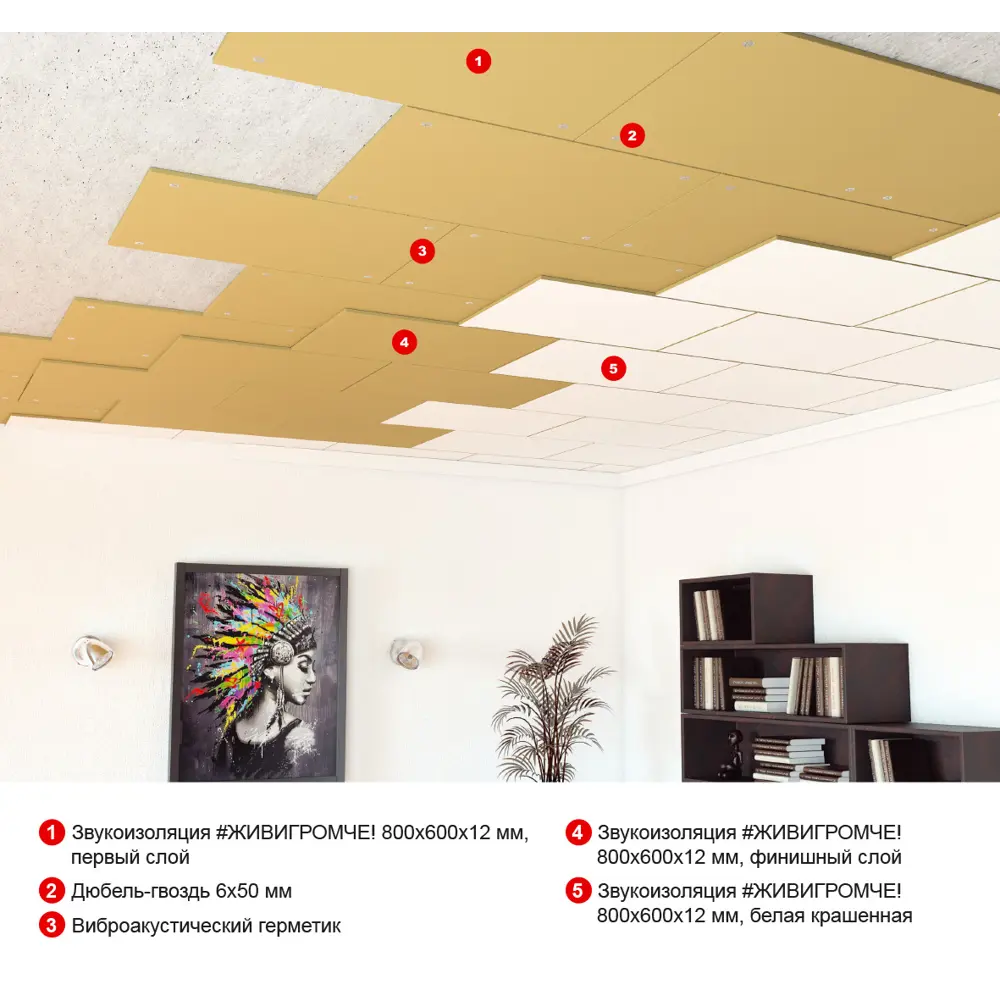 Хвойная звукоизоляция ЖивиГромче! 12 мм 3.84 м² STEICO STLM-2140526 - Вид №8