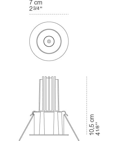 Круглый утопленный светодиодный прожектор Cini&Nils меньше ARCH-00000045 - Вид №3