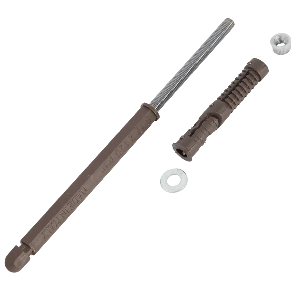 Менсолодержатель скрытый 12x120 мм, сталь, цвет коричневый 2 шт Santreyd STLM-2119213