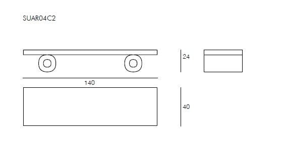Suar деревянный прямоугольный низкий садовый столик Il Giardino di Legno ARCH-00032648 - Вид №2