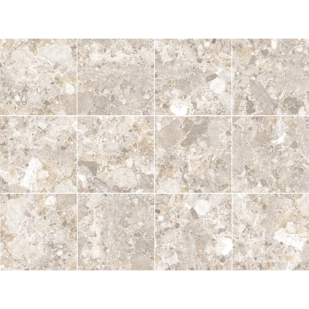 Глазурованный керамогранит Abgres Terrazzo 60x60 см 1.44 м² матовый цвет бежевый 89461847 STLM-2135798 Santreyd - Вид №2