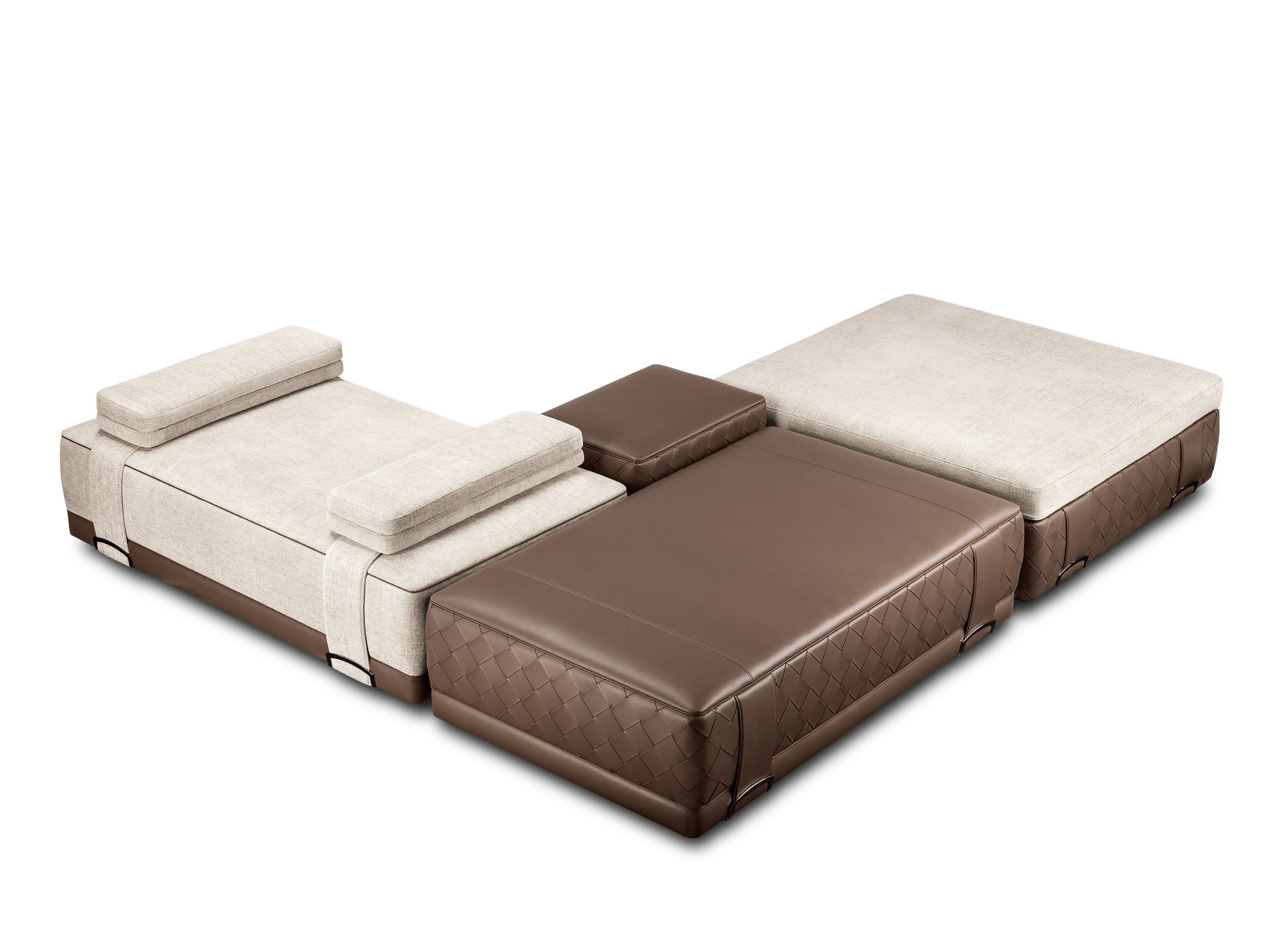 Кожаный прямоугольный пуф Poltrona Frau коллекция-мебель и аксессуары ARCH-00149334 - Вид №5