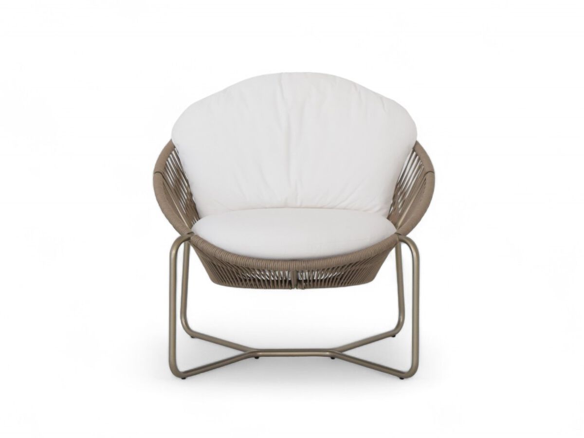 Веревочное и алюминиевое садовое кресло ABLE NOEMA ARCH-00046744 - Вид №2