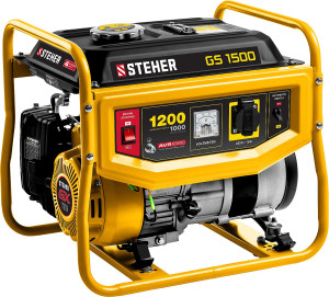 91117021 Генератор бензиновый GS-1500 1.2 кВт STLM-0491982 STEHER
