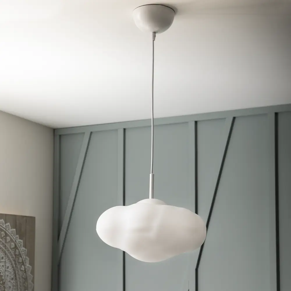 Светильник подвесной Inspire Kumo, 1 лампа, 2.3 м², цвет белый STLM-2161395 - Вид №1