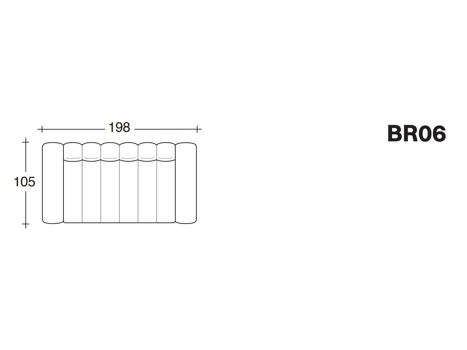 4-местный тканевый линейный диван VALENTINI ARCH-00127827 - Вид №8
