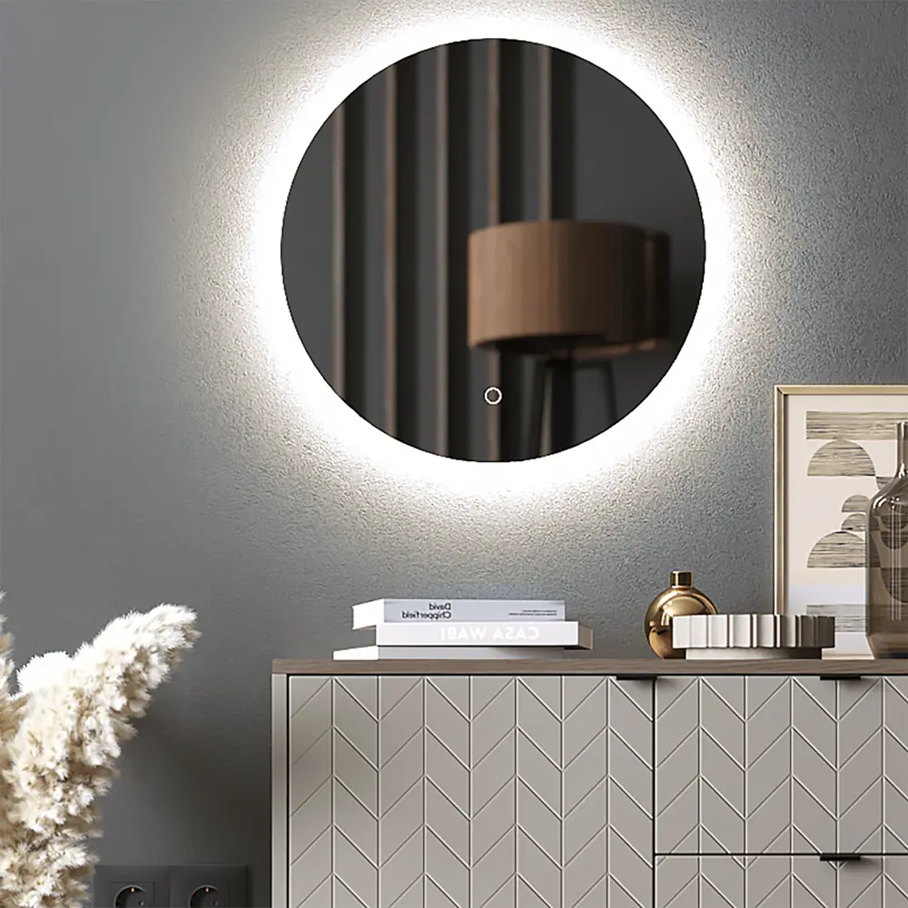 Зеркало для ванной Omega Glass с подсветкой 60 см круглое STLM-2001856 - Вид №2