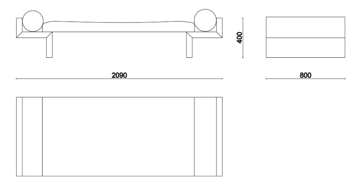Dormeuse capitonné в бархате Falsasquadra DORA ARCH-00057466 - Вид №2