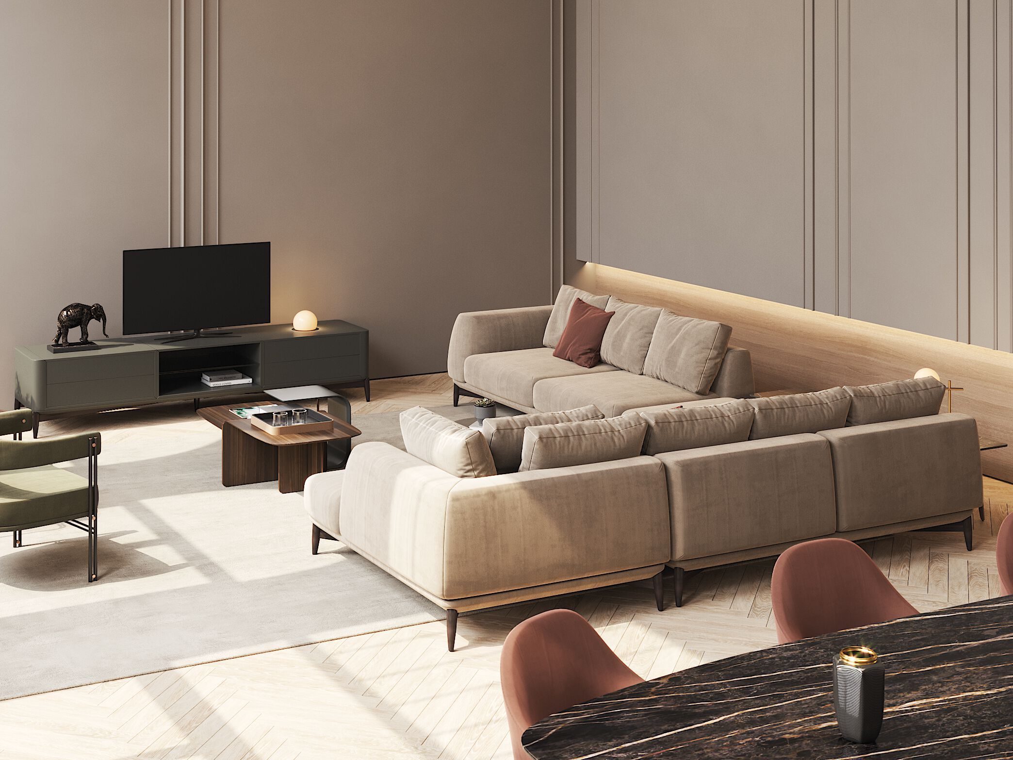 Ткань диван PRADDY Natur ARCH-00096038 - Вид №4