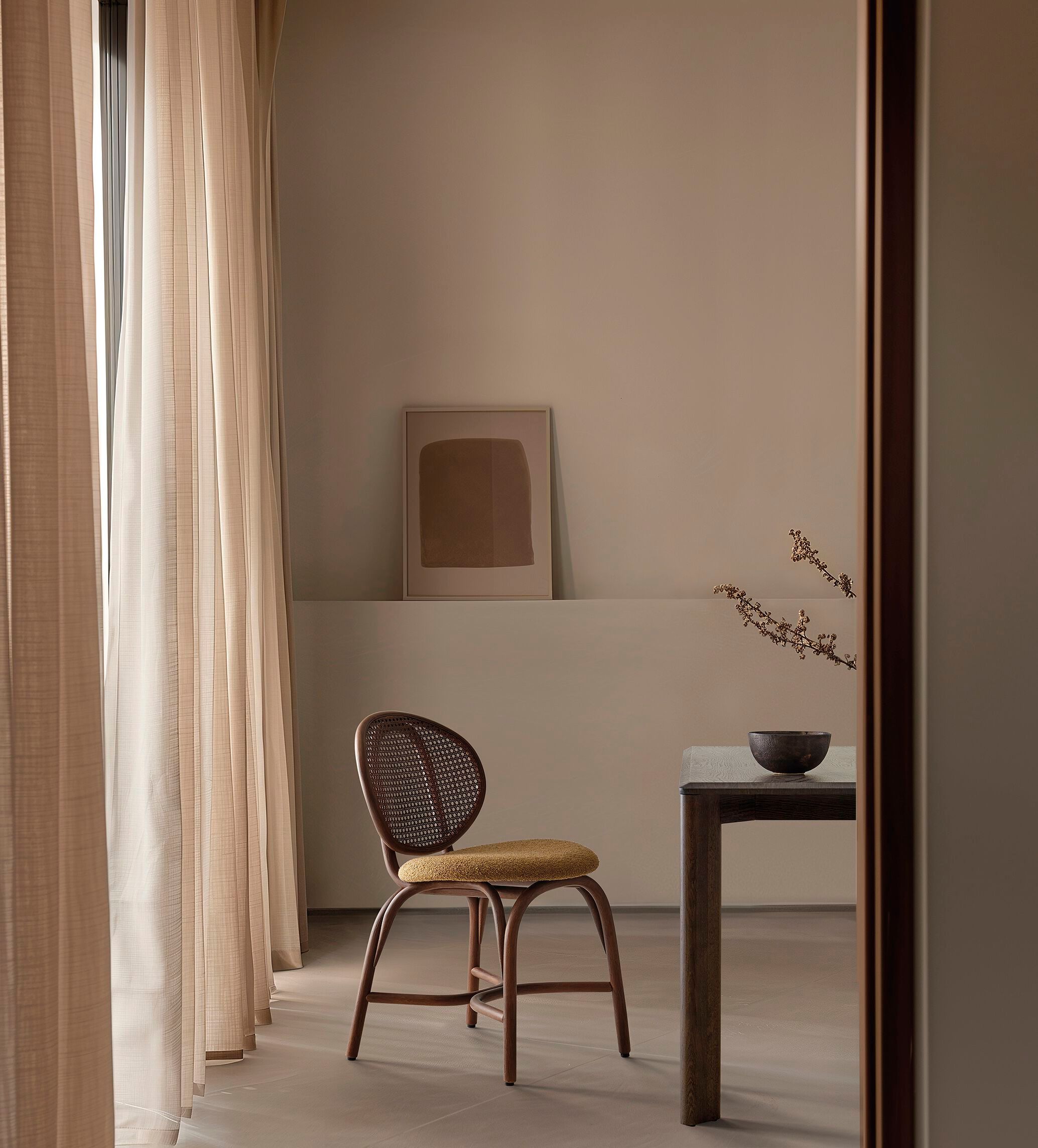 Стул из ротанга с мягким сиденьем EXPORMIM Loop ARCH-00084832 - Вид №4