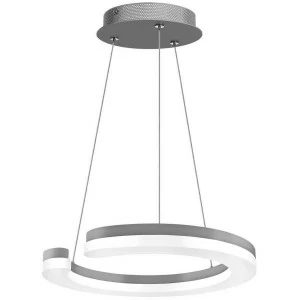 Подвесной светодиодный светильник 4000К большой серебро LIGHTSTAR UNITARIO 326529 Серый
