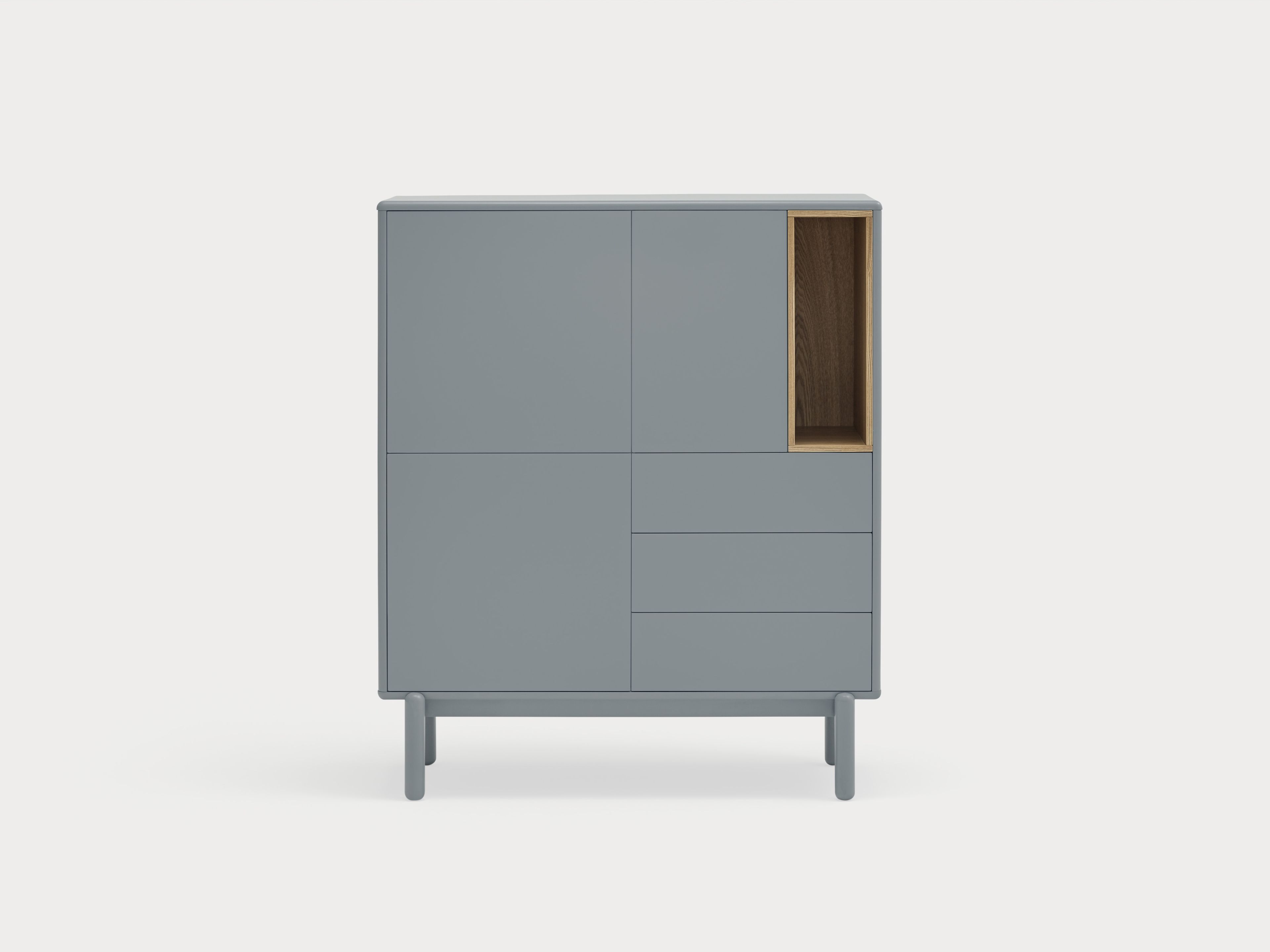 Шкаф из МДФ с распашными дверцами и ящиками TEULAT Corvo ARCH-00150024 - Вид №1