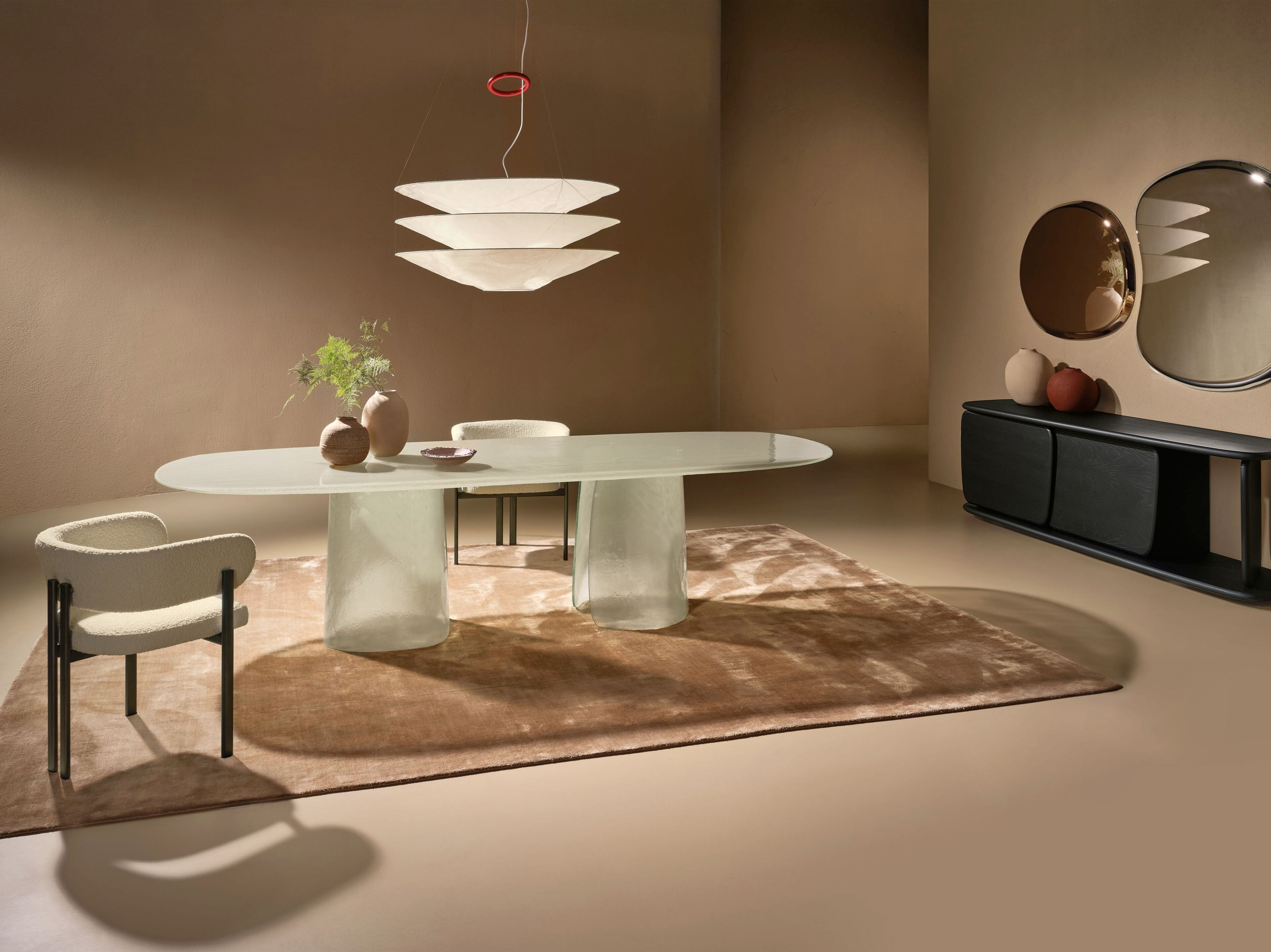 Запеченный стеклянный обеденный стол Naturedesign Главная ARCH-00134369 - Вид №1