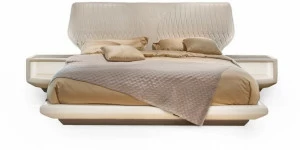 Tonino Lamborghini Casa Мягкая кровать со встроенными прикроватными тумбочками Reims