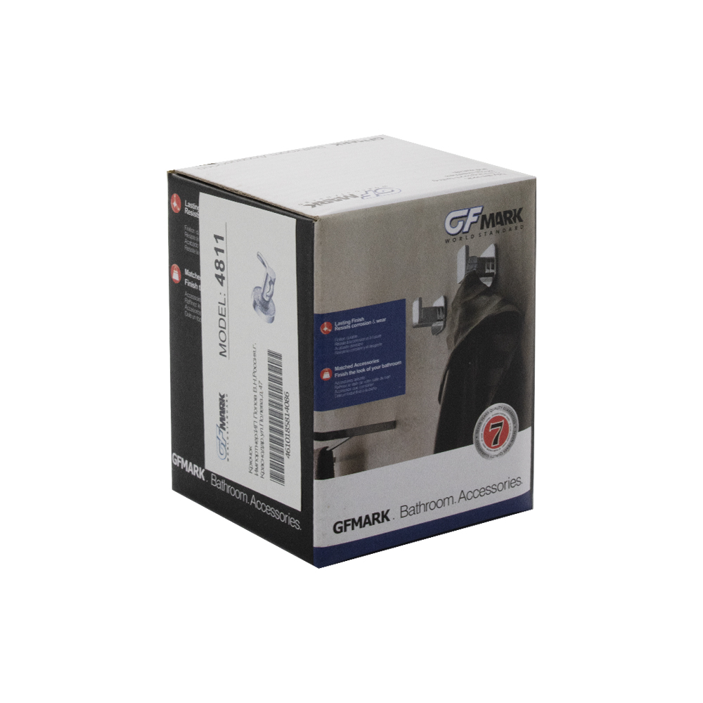 GFmark - Крючок двойной, крепление с АЛМАЗНОЙ КРОШКОЙ, код: 4811  - Вид №1