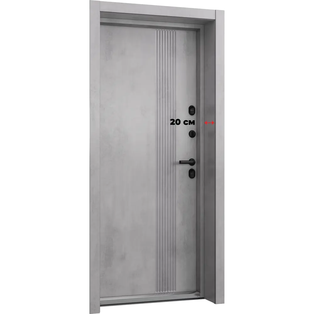 Входная дверь металлическая Антарктик 88x205 см левая бетон 89437222 STLM-2166106 TOREX  - Вид №14