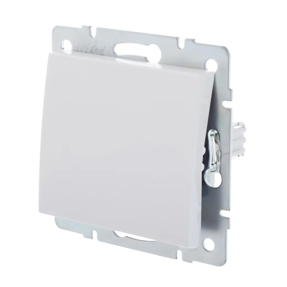 Выключатель встраиваемый Lezard Rain 1 клавиша, цвет белый STLM-2148427 - Вид №1