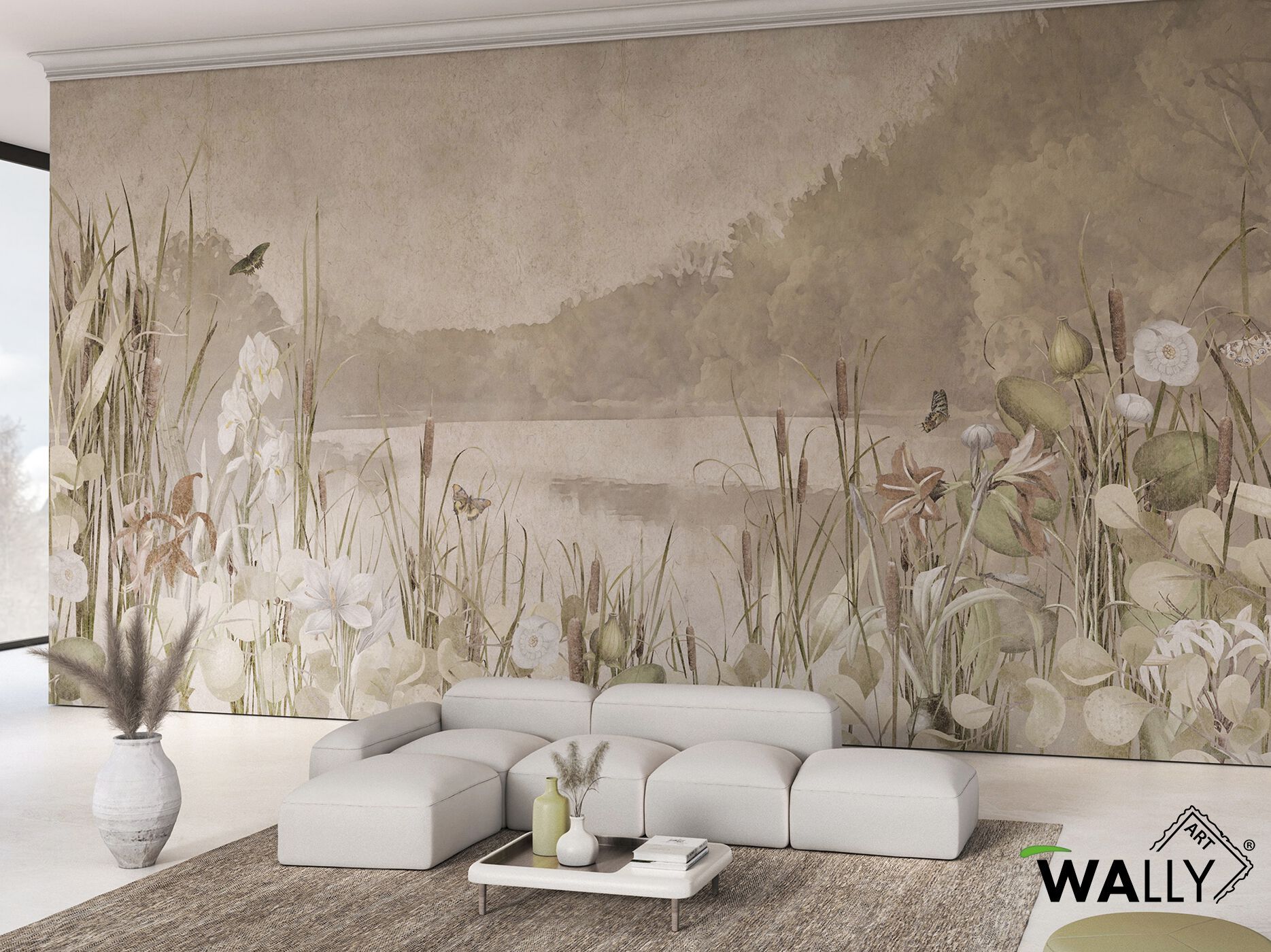 Моющиеся нетканые обои WALLYART MONTPELLIER ARCH-00142197