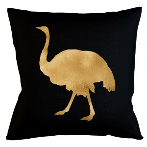 5115154 Интерьерная подушка «Золотой страус» Object Desire