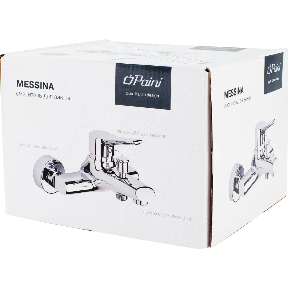 Смеситель для ванны Paini Messina однорычажный цвет хром STLM-2033756 - Вид №3