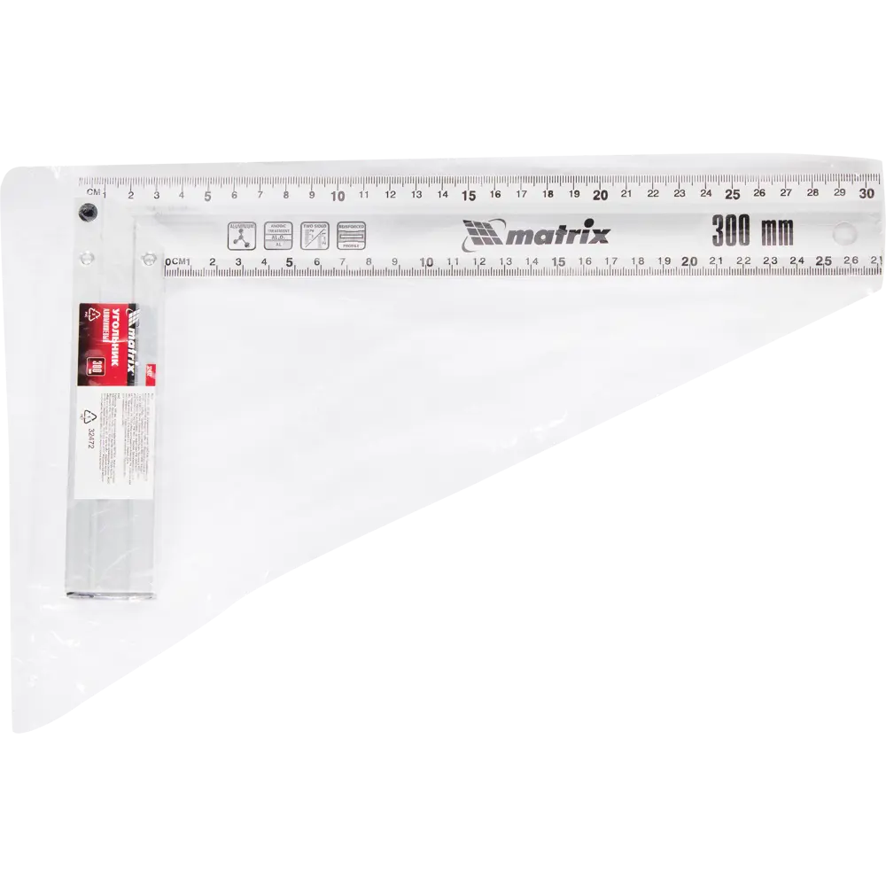 Угольник Matrix 300 мм алюминиевый STLM-2019600 - Вид №2