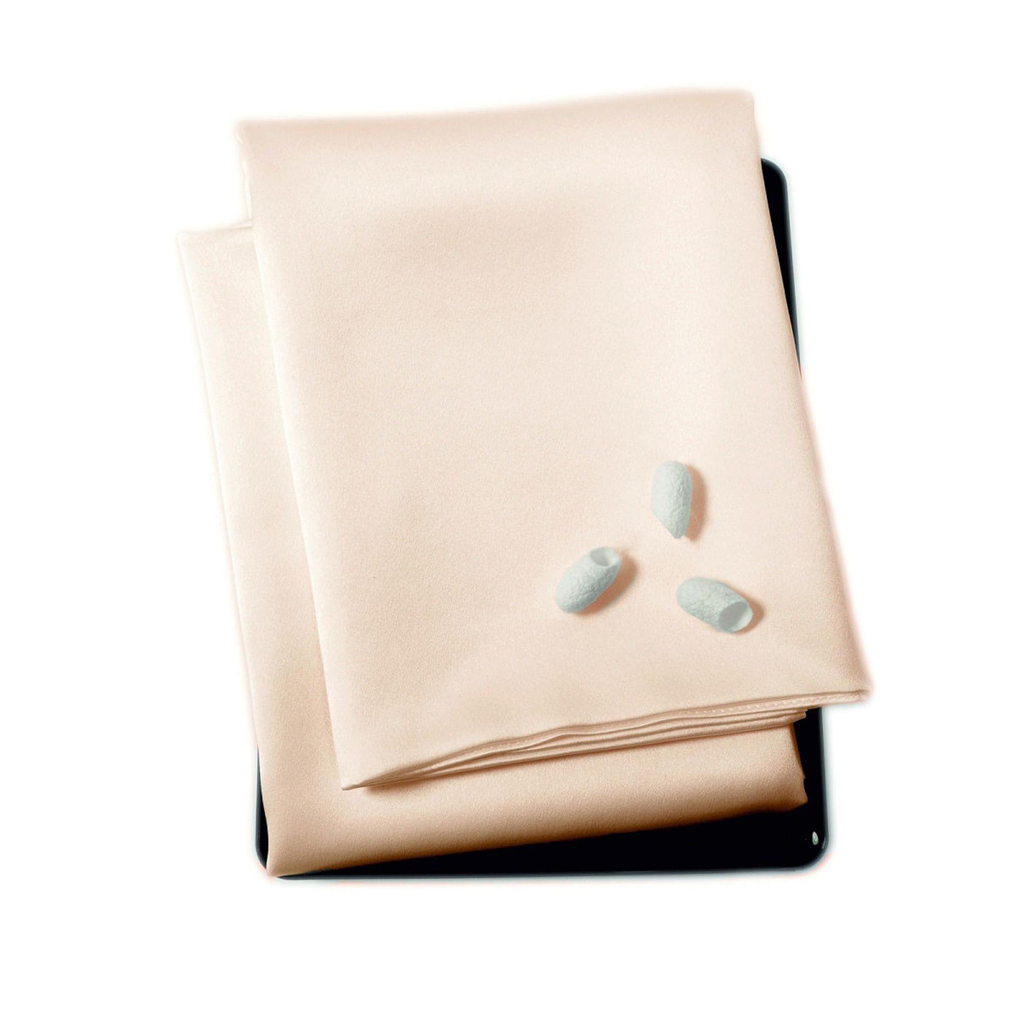 Наволочка princess46peach, 60x40 см, шелк, 1шт, цвет персиковый SILK MANUFACTURE 90520678