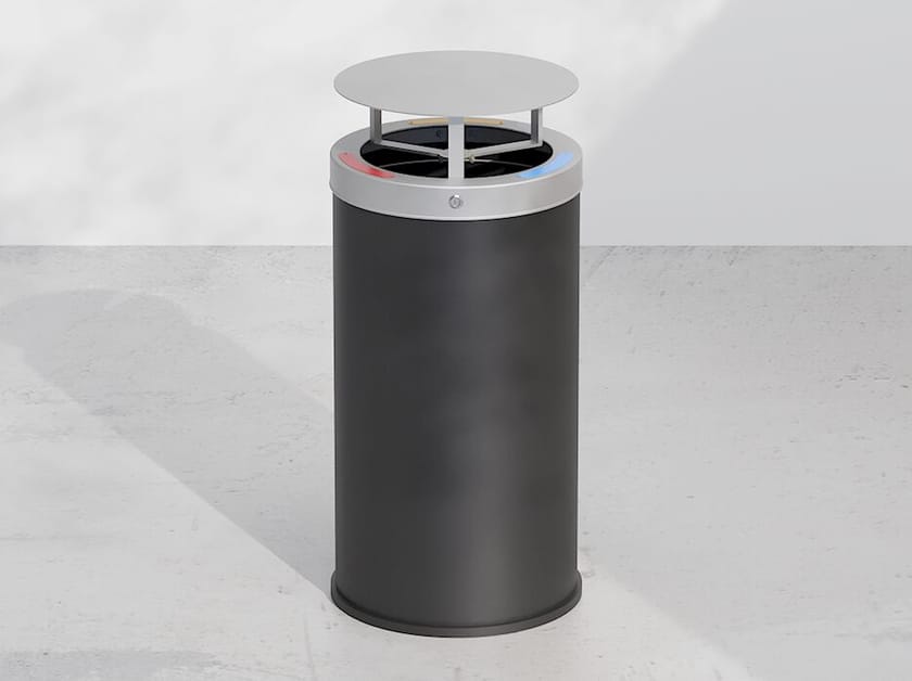 Стальная корзина для мусора с крышкой DIMCAR ARCH-00141673