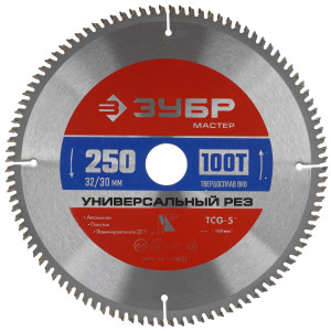 Диск пильный ЗУБР Универсальный рез 36916-250-32-100_z01 9173797